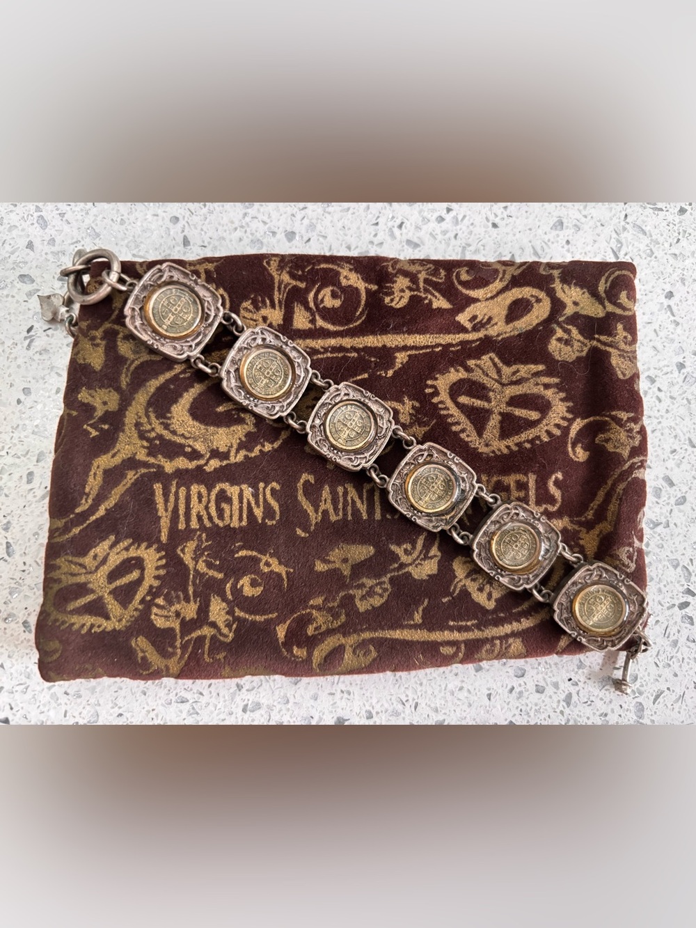 Virgins Saints & Angels San Benito Sqare Bracelet